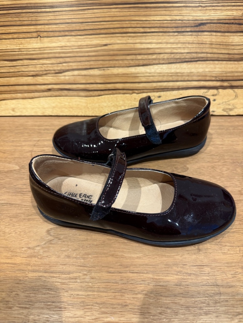 Little Eric Black Patent Leather Mary Jane Flats size 32 (US 1 Kids)